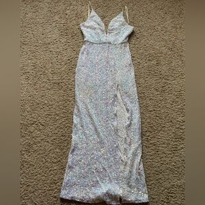 Lucy in the Sky Iridescent Sequin Maxi Dress